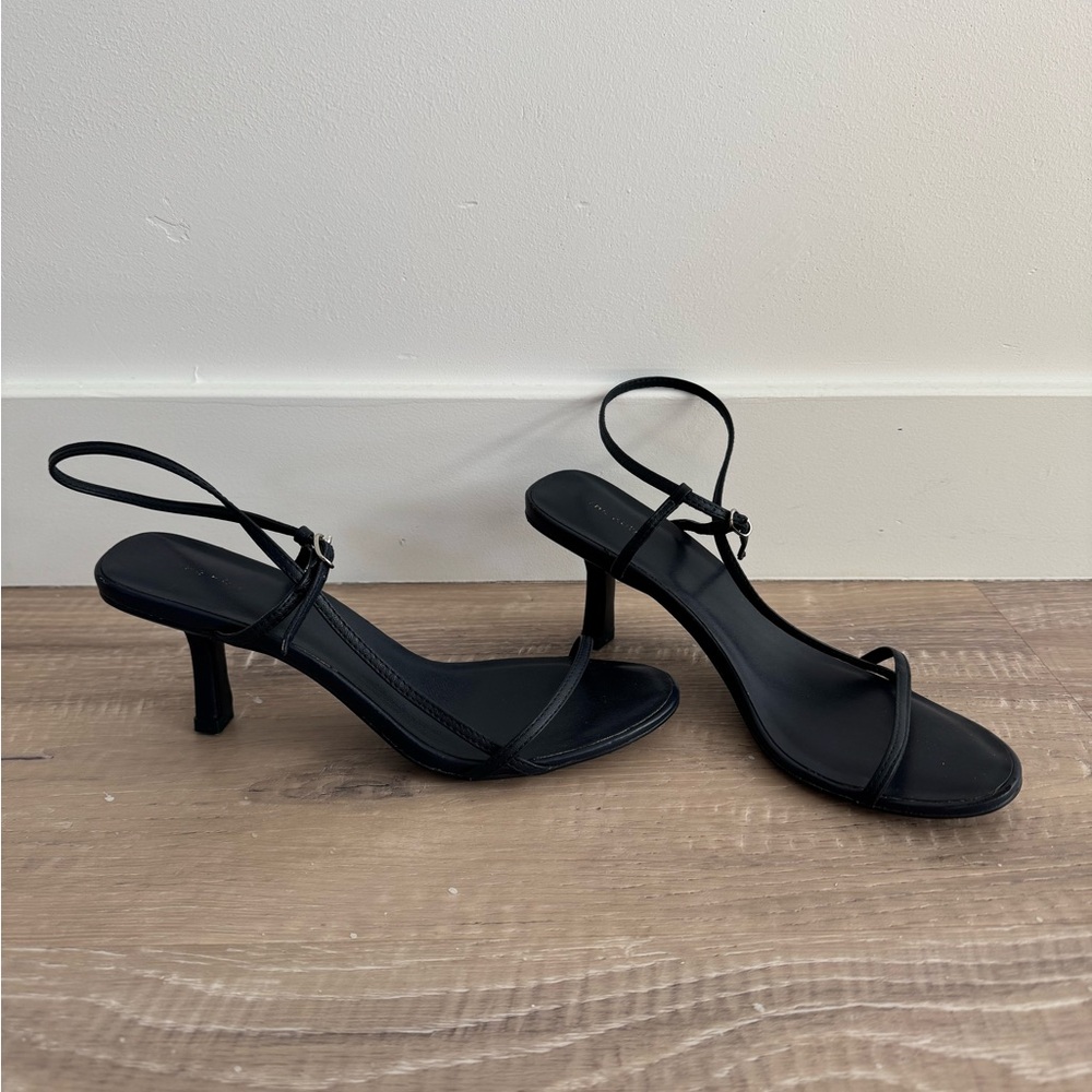 The Row Bare Heeled Sandals Navy Blue Great  Condition Side 36 Women’s
